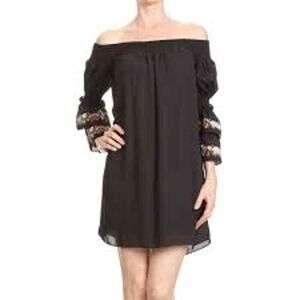 VAVA DINA OFF THE SHOULDER DRESS SZ S